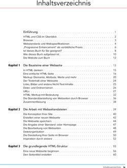 Inhaltsverzeichnis