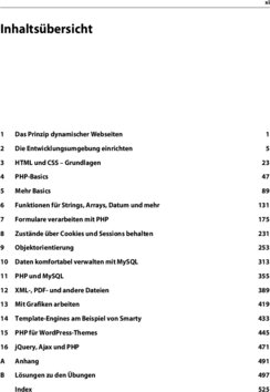 Inhaltsverzeichnis