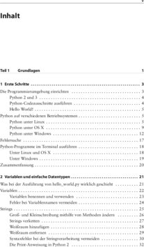 Inhaltsverzeichnis