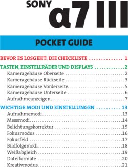 Inhaltsverzeichnis