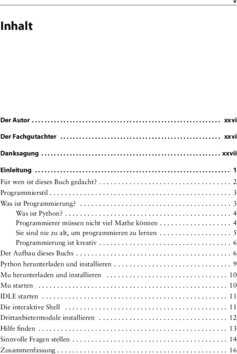Inhaltsverzeichnis