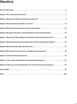 Inhaltsverzeichnis