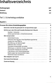 Inhaltsverzeichnis 1