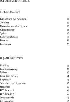 Inhaltsverzeichnis 1