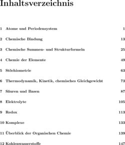 Inhaltsverzeichnis