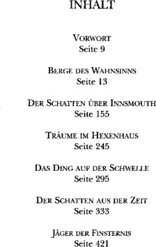 Inhaltsverzeichnis - Bd. 2.