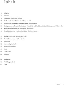 Inhaltsverzeichnis