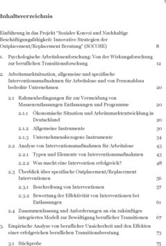 Inhaltsverzeichnis