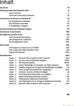 Inhaltsverzeichnis 1