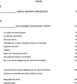 Inhaltsverzeichnis - Die unerwartete Begegnung des Verschiedenartigen : Romanessay - Bd. 1.