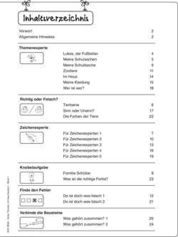 Inhaltsverzeichnis