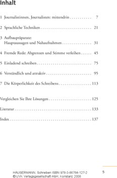Inhaltsverzeichnis