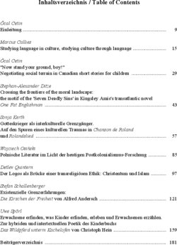 Inhaltsverzeichnis