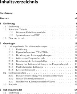 Inhaltsverzeichnis