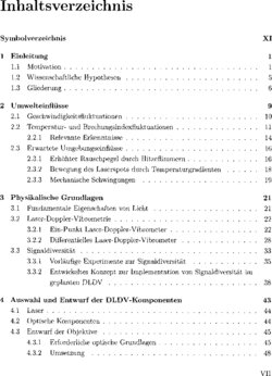 Inhaltsverzeichnis 1