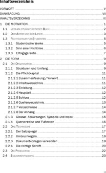 Inhaltsverzeichnis