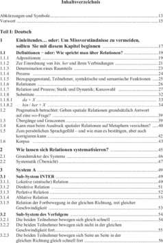 Inhaltsverzeichnis