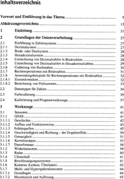 Inhaltsverzeichnis 1
