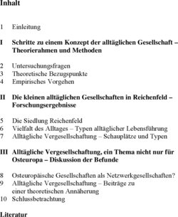 Inhaltsverzeichnis