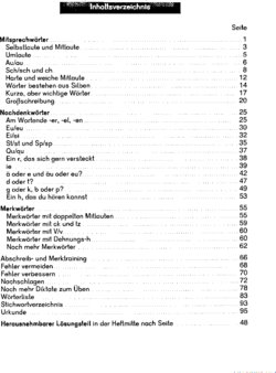 Inhaltsverzeichnis - Kl. 2. / [Verf.: Gerhard Widmann]