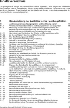 Inhaltsverzeichnis