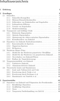 Inhaltsverzeichnis