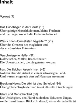 Inhaltsverzeichnis