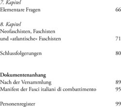 Inhaltsverzeichnis