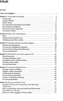 Inhaltsverzeichnis - Deutsch / Marion von der Kammer - Kl. 6.