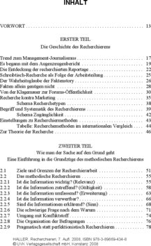 Inhaltsverzeichnis