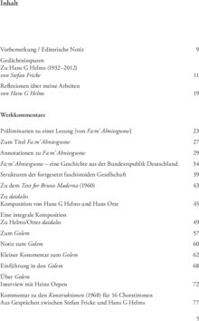 Inhaltsverzeichnis