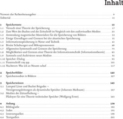 Inhaltsverzeichnis