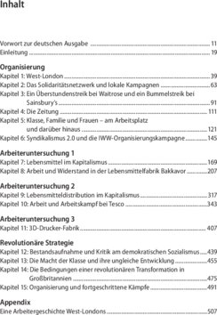 Inhaltsverzeichnis