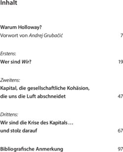 Inhaltsverzeichnis