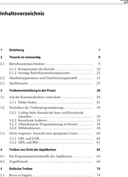 Inhaltsverzeichnis