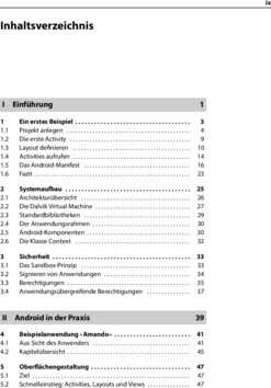 Inhaltsverzeichnis