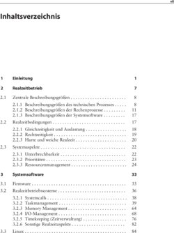 Inhaltsverzeichnis