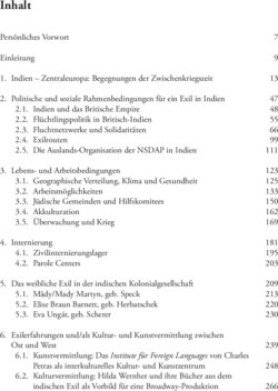 Inhaltsverzeichnis