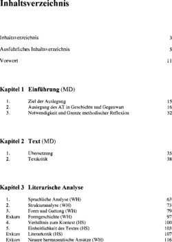 Inhaltsverzeichnis 1