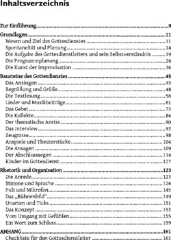 Inhaltsverzeichnis 1