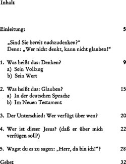 Inhaltsverzeichnis 1