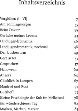 Inhaltsverzeichnis 1