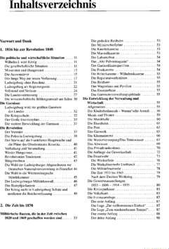 Inhaltsverzeichnis - Von 1816 bis zum Kriegsende 1945 - Bd. 2.