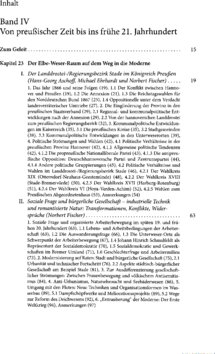 Inhaltsverzeichnis - Von preußischer Zeit bis ins frühe 21. Jahrhundert / herausgegeben von Norbert Fischer und Michael Ehrhardt - Band 4.