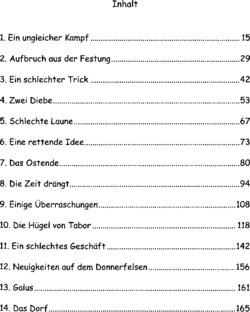 Inhaltsverzeichnis - Aufbruch ins Ungewisse - Bd. 2.