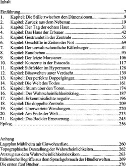 Inhaltsverzeichnis - Der Plan der Engel - Bd. 1.