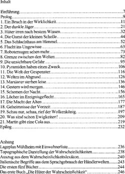 Inhaltsverzeichnis - Verschollen im Abgrund - Bd. 2.