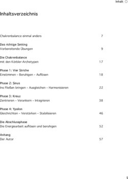 Inhaltsverzeichnis