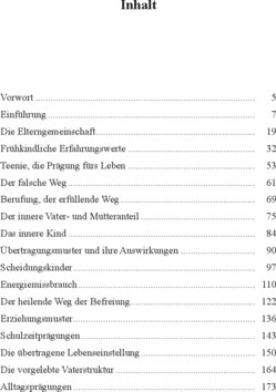 Inhaltsverzeichnis