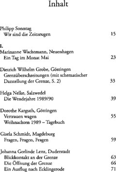 Inhaltsverzeichnis - Vereint und geteilt? : 20 Autoren aus Ost und West erzählen - 2.